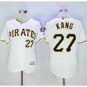 Pirates #27 Jung-Ho Kang White Flexbase Authentic Collection Stitched Jersey