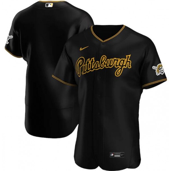 Pittsburgh Pirates Black Cool Base Stitched Jersey