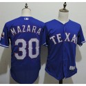 Rangers #30 Nomar Mazara Blue Flexbase Authentic Collection Stitched Jersey