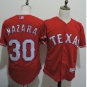Rangers #30 Nomar Mazara Red Flexbase Authentic Collection Stitched Jersey