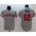 Rangers #12 Rougned Odor Grey Fashion Stars Stripes Flexbase Authentic Stitched Jersey