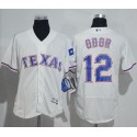 Rangers #12 Rougned Odor White Flexbase Authentic Collection Stitched Jersey