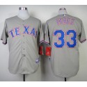 Rangers #33 Martin Perez Grey Cool Base Stitched Jersey