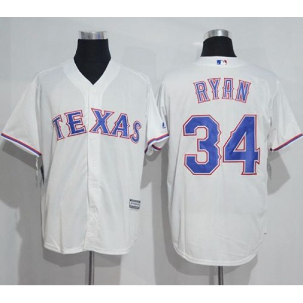 Rangers #34 Nolan Ryan White New Cool Base Stitched Jersey