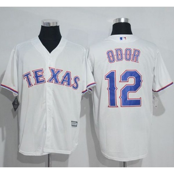 Rangers #12 Rougned Odor White New Cool Base Stitched Jersey