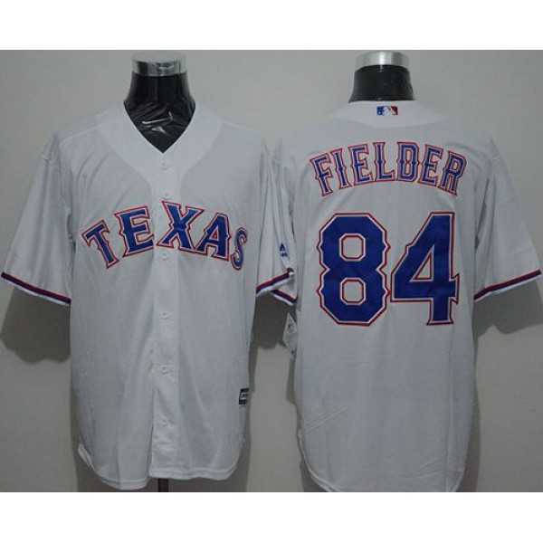 Rangers #84 Prince Fielder White New Cool Base Stitched Jersey