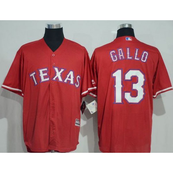 Rangers #13 Joey Gallo Red New Cool Base Stitched Jersey