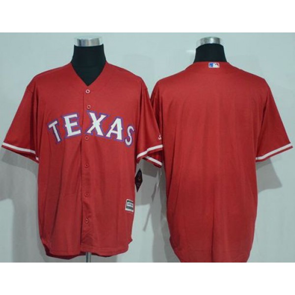 Rangers Blank Red New Cool Base Stitched Jersey