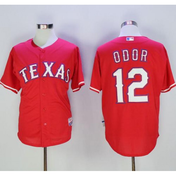 Rangers #12 Rougned Odor Red Cool Base Stitched Jersey