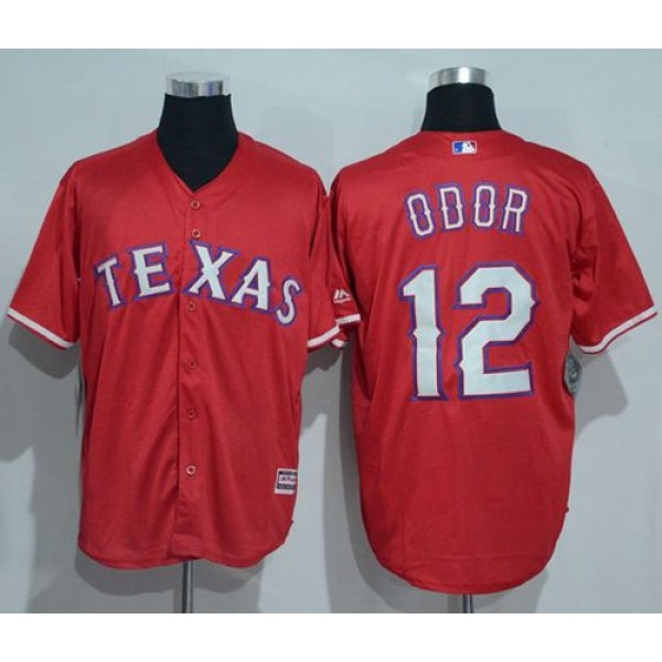 Rangers #12 Rougned Odor Red New Cool Base Stitched Jersey