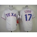 Rangers #17 Shin-Soo Choo White Cool Base Stitched Jersey
