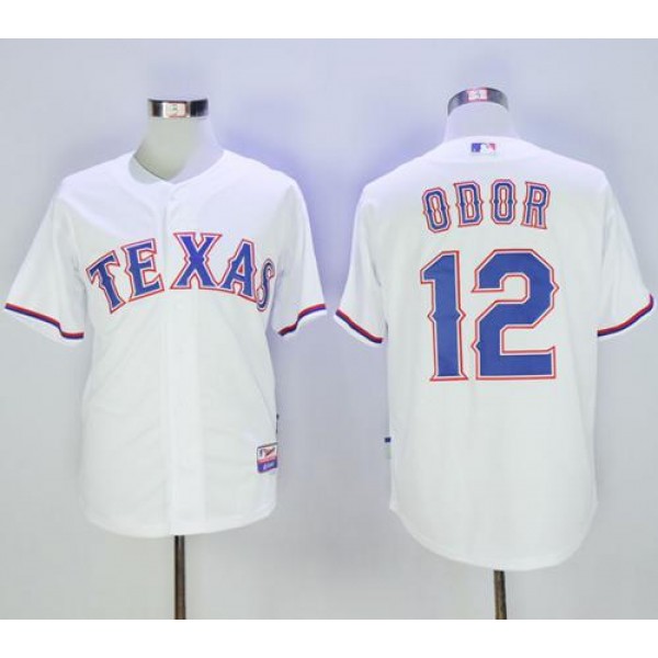 Rangers #12 Rougned Odor White Cool Base Stitched Jersey