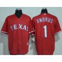 Rangers #1 Elvis Andrus Red New Cool Base Stitched Jersey