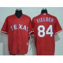 Rangers #84 Prince Fielder Red New Cool Base Stitched Jersey