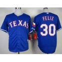 Rangers #30 Naftali Feliz Stitched Blue Cool Base Jersey