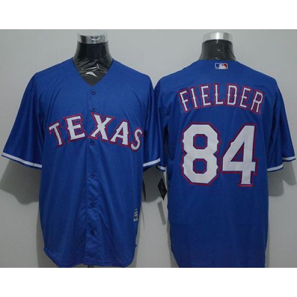 Rangers #84 Prince Fielder Blue New Cool Base Stitched Jersey