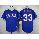 Rangers #33 Martin Perez Blue Cool Base Stitched Jersey
