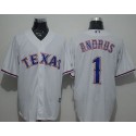 Rangers #1 Elvis Andrus White New Cool Base Stitched Jersey