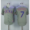 Rangers #7 Ivan Rodriguez Grey Cool Base Stitched Jersey