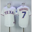 Rangers #7 Ivan Rodriguez White Cool Base Stitched Jersey