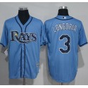 Rays #3 Evan Longoria Light Blue New Cool Base Stitched Jersey