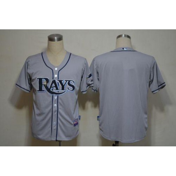 Rays Blank Grey Cool Base Stitched Jersey
