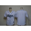 Rays Blank White Cool Base Stitched Jersey