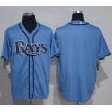 Rays Blank Light Blue New Cool Base Stitched Jersey