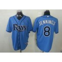Rays #8 Desmond Jennings Light Blue Cool Base Stitched Jersey