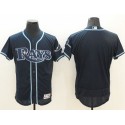 Rays Blank Dark Blue Flexbase Authentic Collection Stitched Jersey