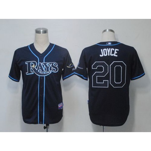 Rays #20 Matt Joyce Dark Blue Cool Base Stitched Jersey