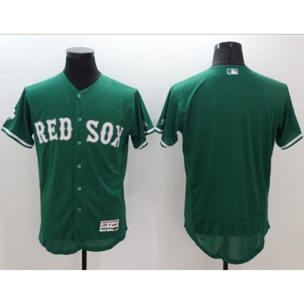 Red Sox Blank Green Celtic Flexbase Authentic Collection Stitched Jersey