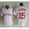 Red Sox #15 Dustin Pedroia White Alternate Home New Cool Base Stitched Jersey