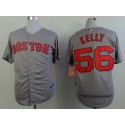 Red Sox #56 Joe Kelly Grey Cool Base Stitched Jersey
