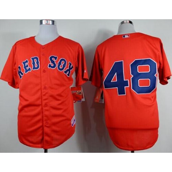 Red Sox #48 Pablo Sandoval Red Cool Base Stitched Jersey