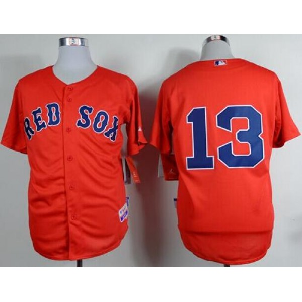 Red Sox #13 Hanley Ramirez Red Cool Base Stitched Jersey