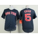 Red Sox #5 Allen Craig Dark Blue Cool Base Stitched Jersey