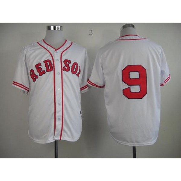 Red Sox #9 Ted Williams White 1936 Turn Back The Clock Stitched Jersey