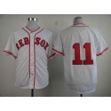 Red Sox #11 Clay Buchholz White 1936 Turn Back The Clock Stitched Jersey