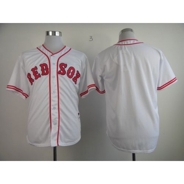 Red Sox Blank White 1936 Turn Back The Clock Stitched Jersey