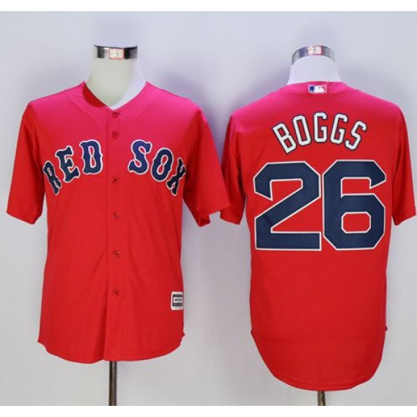 Red Sox #26 Wade Boggs Red New Cool Base Stitched Jersey