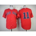 Red Sox #11 Clay Buchholz Red Cool Base Stitched Jersey