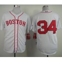 Red Sox #34 David Ortiz White Stitched Jersey