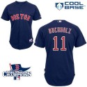 Red Sox #11 Clay Buchholz Dark Blue Cool Base 2013 World Series Champions Patch Stitched Jersey