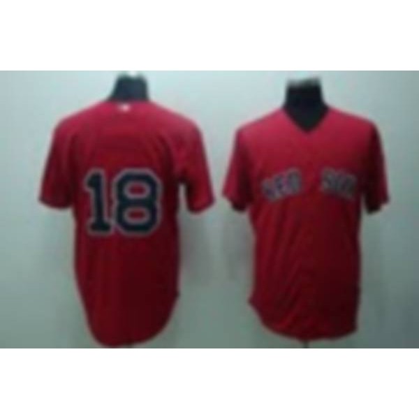 Red Sox #18 Matsuzake Daisuke Stitched Red Jersey