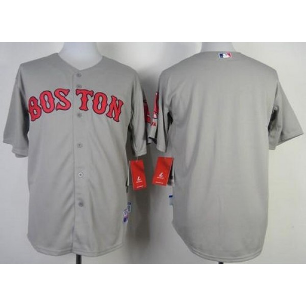 Red Sox Blank Stitched Grey Jersey