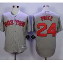 Red Sox #24 David Price Grey New Cool Base Stitched Jersey