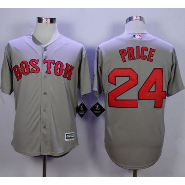 Red Sox #24 David Price Grey New Cool Base Stitched Jersey