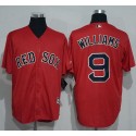 Red Sox #9 Ted Williams Red New Cool Base Stitched Jersey