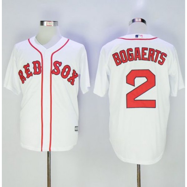Red Sox #2 Xander Bogaerts White New Cool Base Stitched Jersey